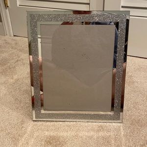 Glitter silver 8x10 tabletop picture frame